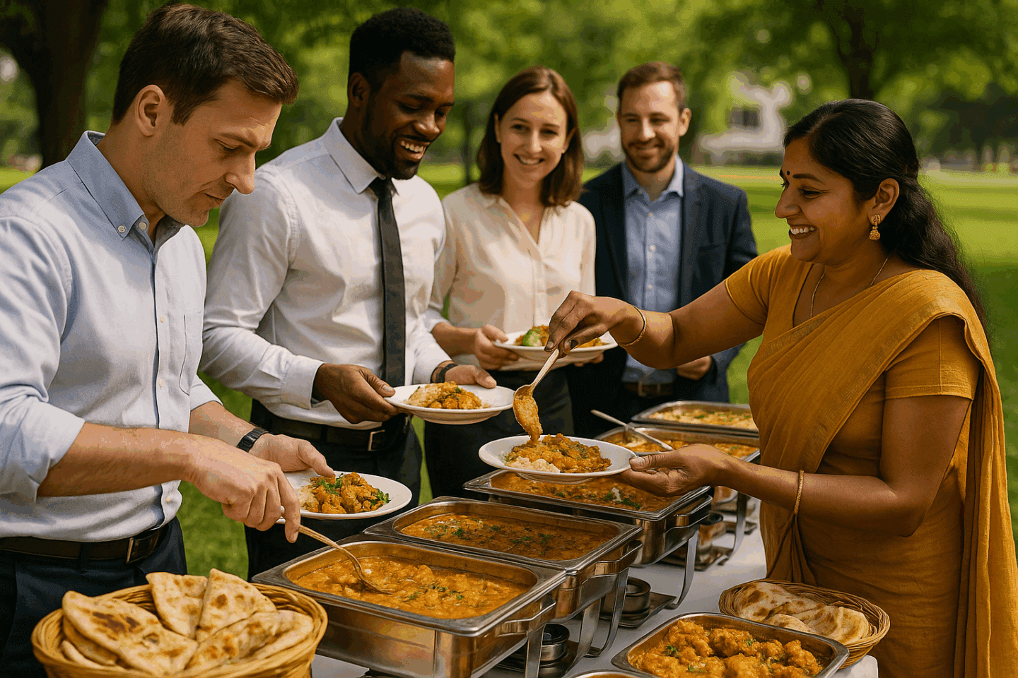 Indisches Catering für Sommerfeste