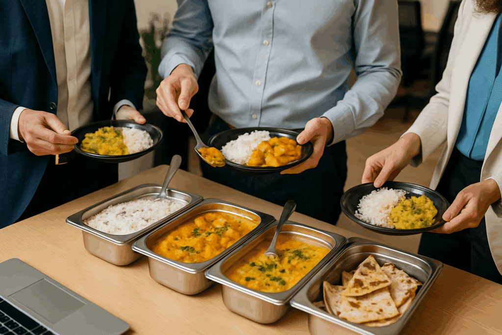 Business-Lunch mit indischer Note